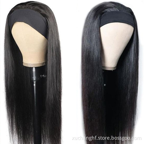 Wholesale Remy Human Hair Headband Wig,Headband Wig Human Hair For Black Women,150% 180%Density Curly Headband Human Hair Wig